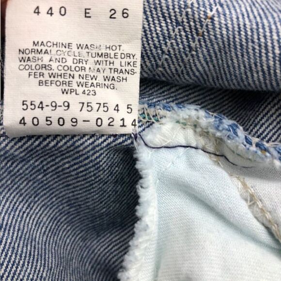 Vintage 1970s Levi's Orange Tab Denim Blue Jeans Men's Unisex 40 x 30 Straight - Picture 6 of 11